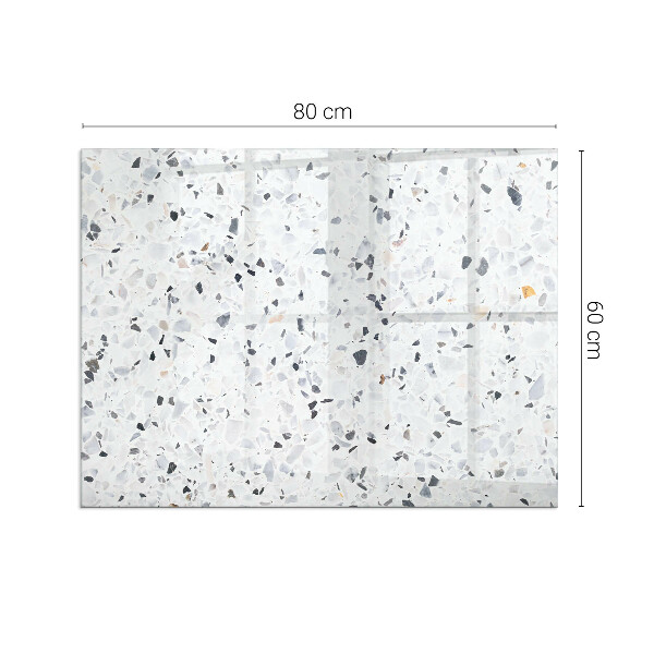 Dreptunghiulară protecție sub sobă Model de piatră cu particule