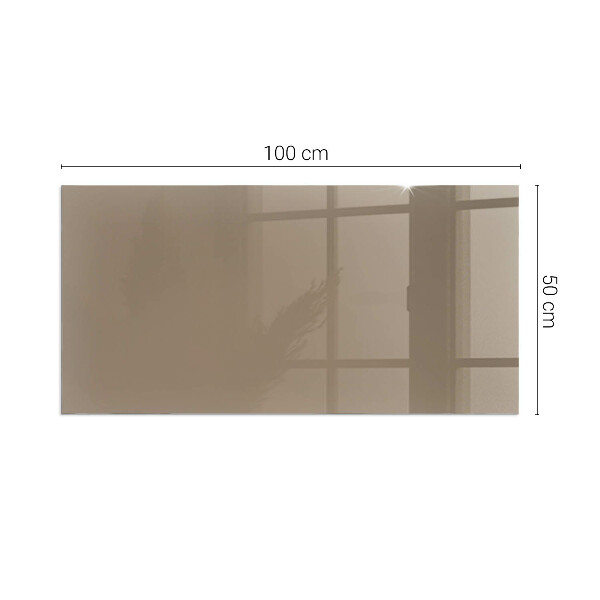 Dreptunghiulară sticlă sub șemineu Culoare Maro