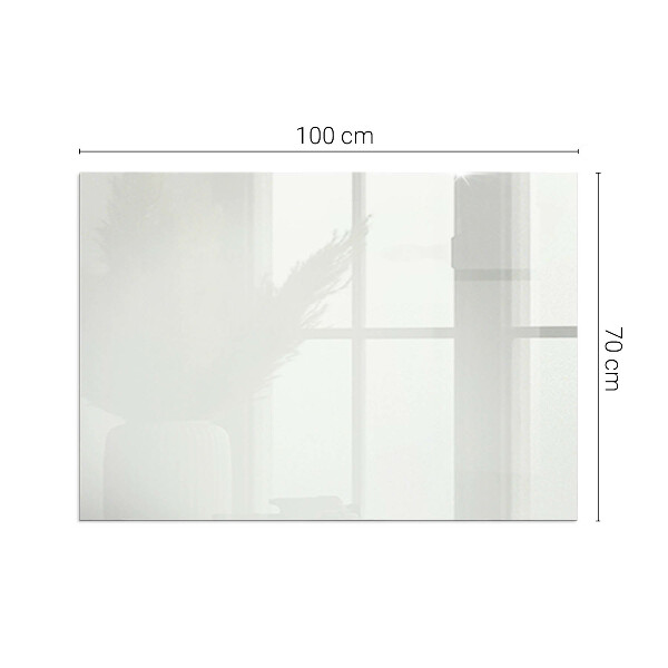 Dreptunghiulară sticlă sub șemineu Culoare fildeș