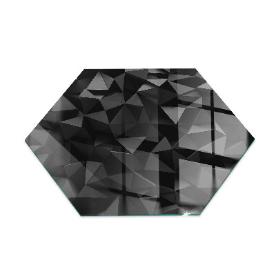 Hexagonală sticlă sub șemineu Geometrie tridimensională