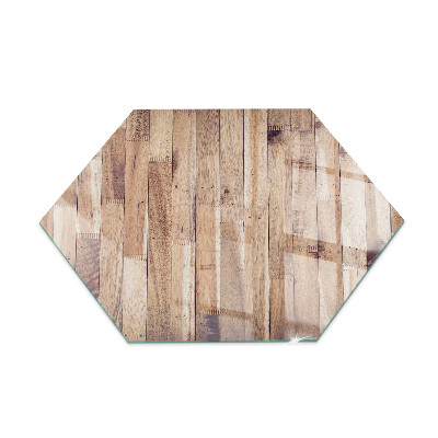 Hexagonală placă de sticlă pentru șemineu Placă de lemn în machetă