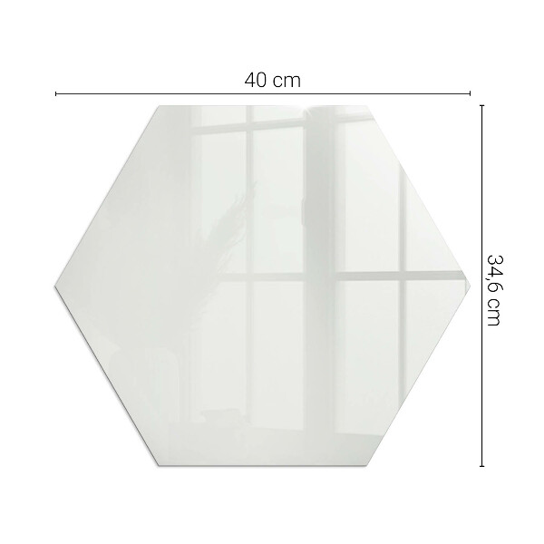 Hexagonală sticlă sub șemineu Culoare Gri