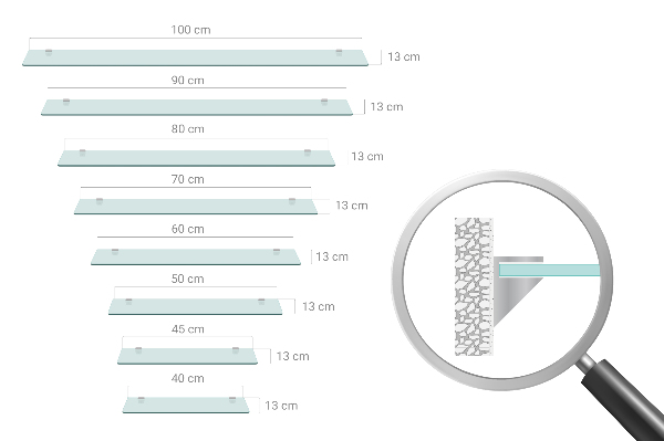 Raft pentru baie 40x13 cm