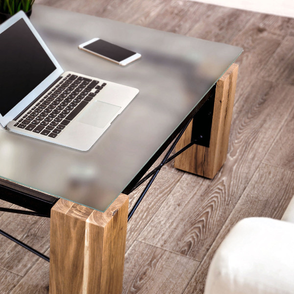 Blat din sticlă securizată translucid pentru masă