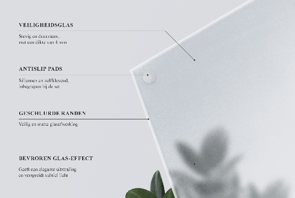 Blat translucid pentru masă rotundă