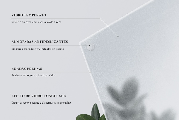 Blat translucid pentru masă rotundă