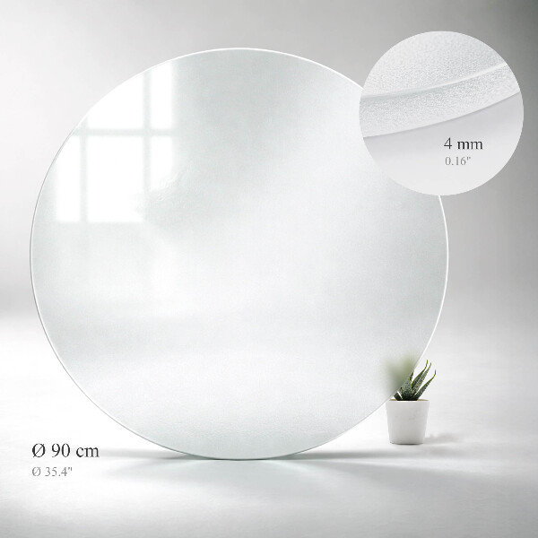 Blat translucid pentru masă rotundă