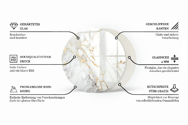 Blat pentru masă Structura modelului de marmură