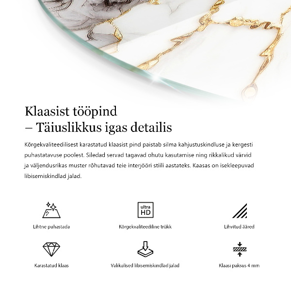 Blat pentru masă Model inspirat din lemn