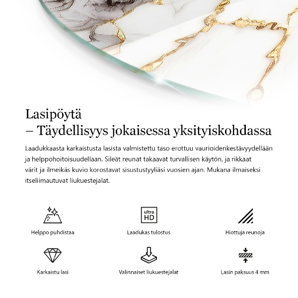 Blat pentru masă Model inspirat din lemn