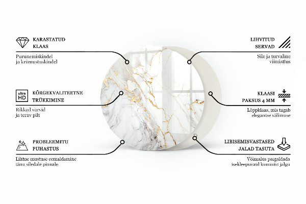 Blat pentru masă Lemn cu accente de rășină