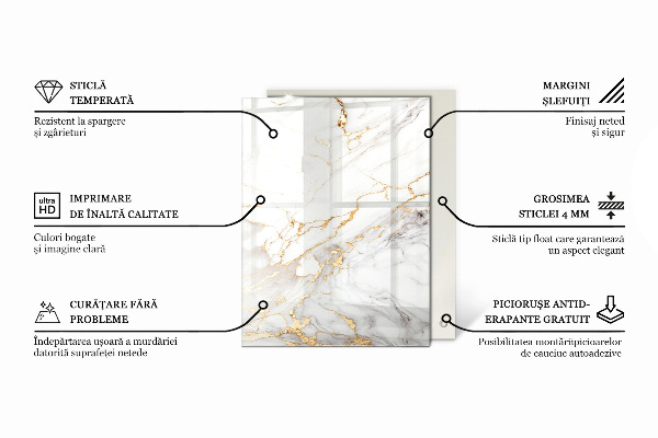 Blat masă Motiv elegant din lemn