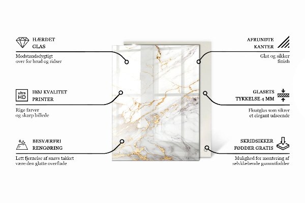 Blat masă Alb neted