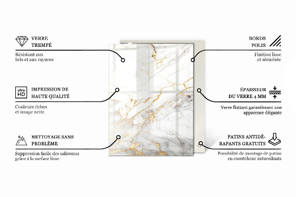 Blat masă Model de marmură