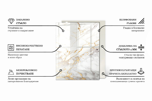 Blat masă Beton cu crăpături