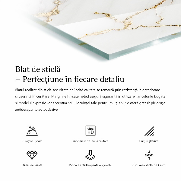 Blat masă Model elegant de marmură