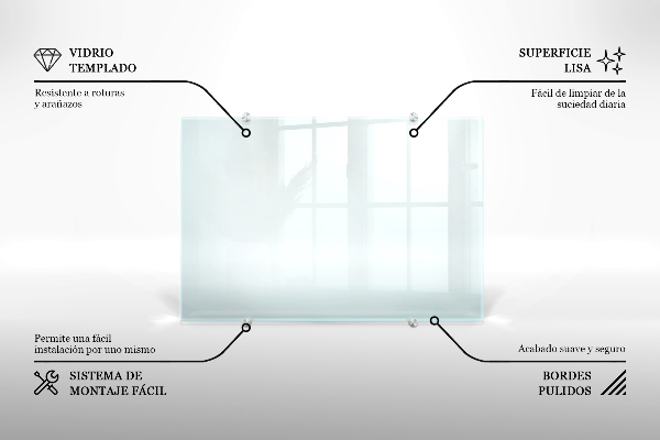 Transparent sticlă pentru bucătărie 100x30 cm
