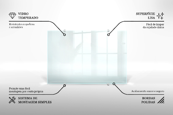 Sticlă printata bucătărie transparent 140x70 cm