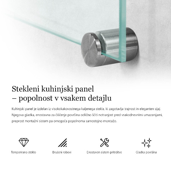 Sticlă printata bucătărie transparent 140x70 cm