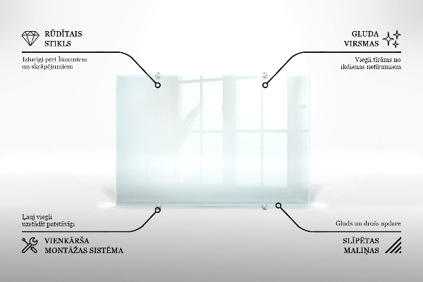 Sticlă bucătărie transparent 60x40 cm