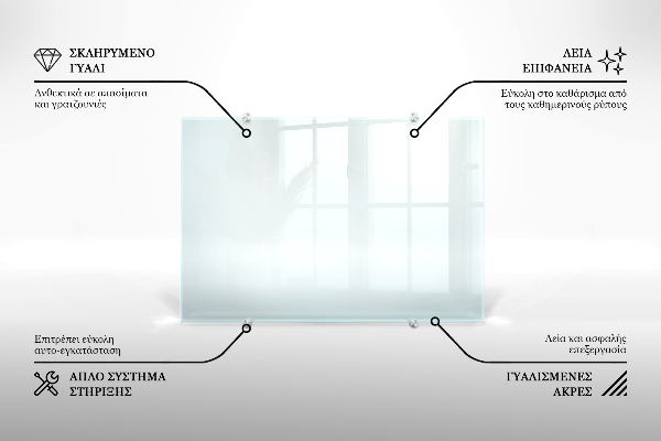 Sticlă pentru bucătărie transparent 80x60 cm