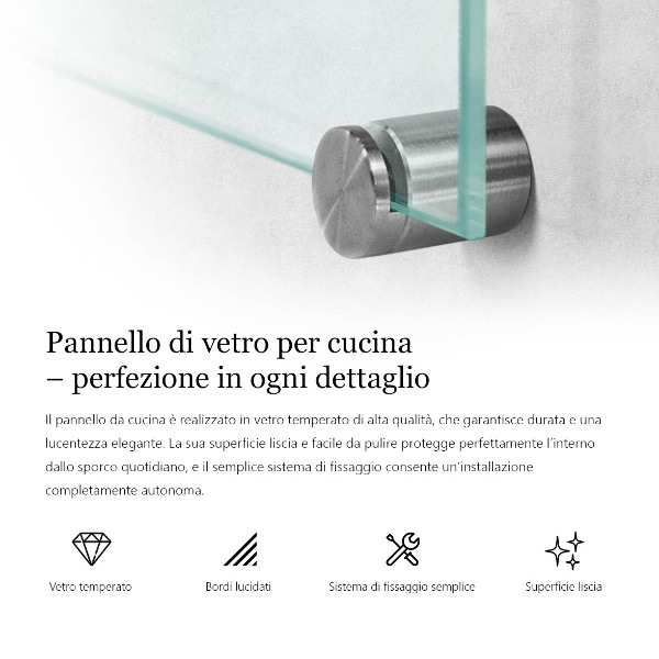 Sticlă pentru bucătărie transparent 80x60 cm