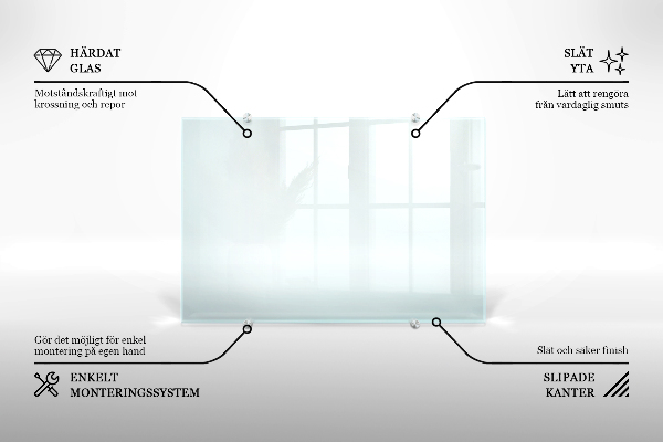 Sticlă pentru bucătărie transparent 80x60 cm