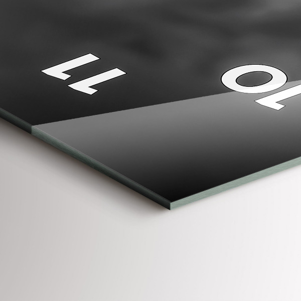 Ceas vertical de perete din sticlă Turnul Effel Paris