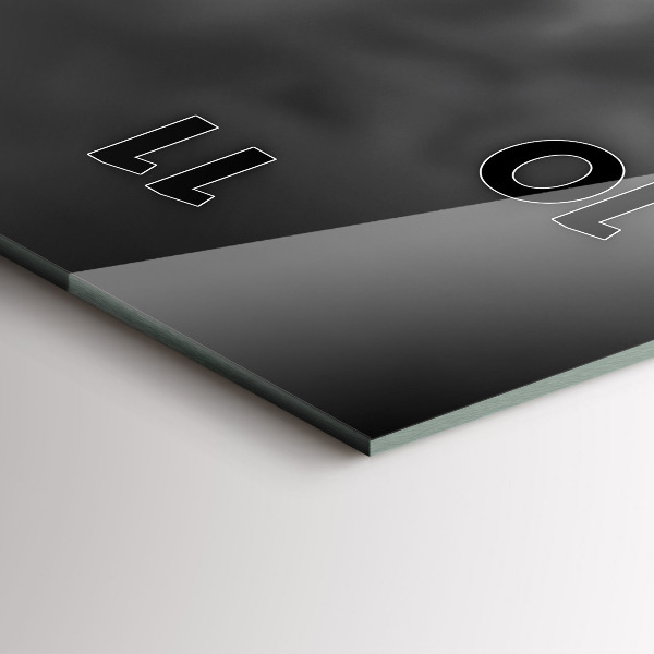 Ceas vertical de perete din sticlă Turnul Effel Paris