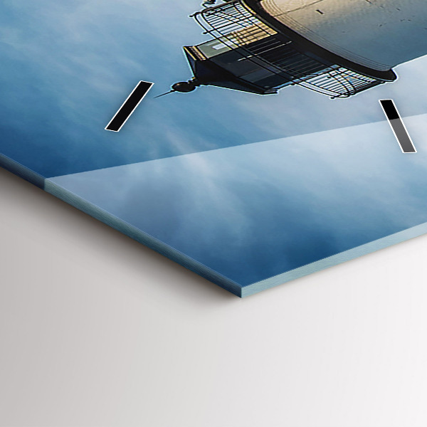 Ceas vertical de perete din sticlă Farul Annisquam