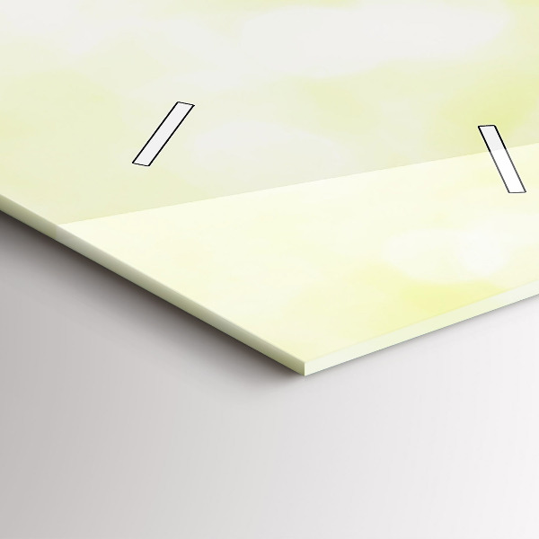 Ceas vertical de perete din sticlă iarbă verde