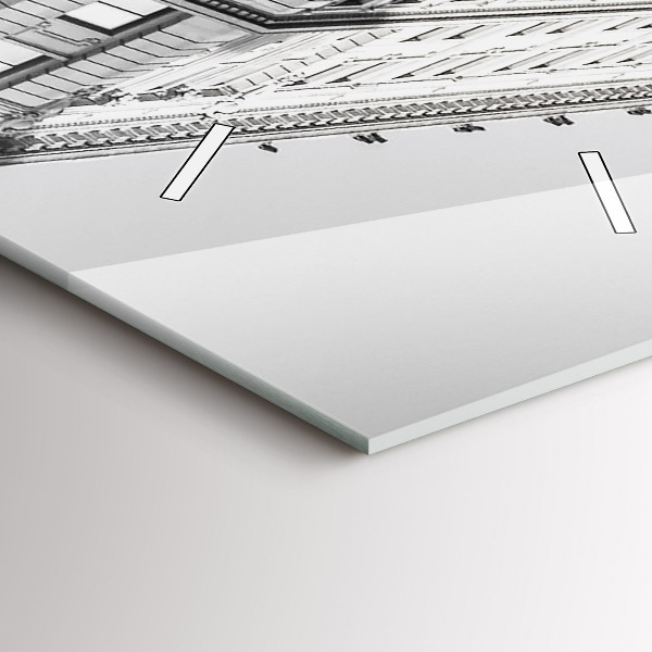 Ceas vertical de perete din sticlă Manhattan și taxiuri