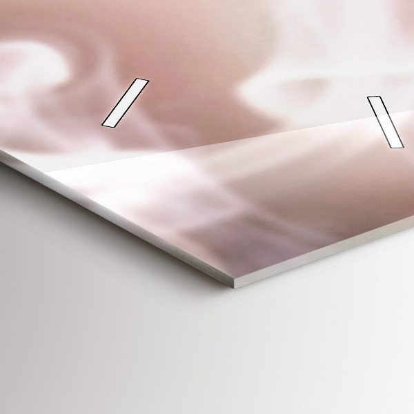 Ceas vertical de perete din sticlă O ceașcă de cafea