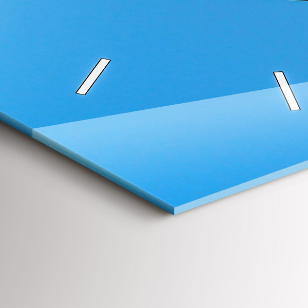 Ceas vertical de perete din sticlă Vedere la munte