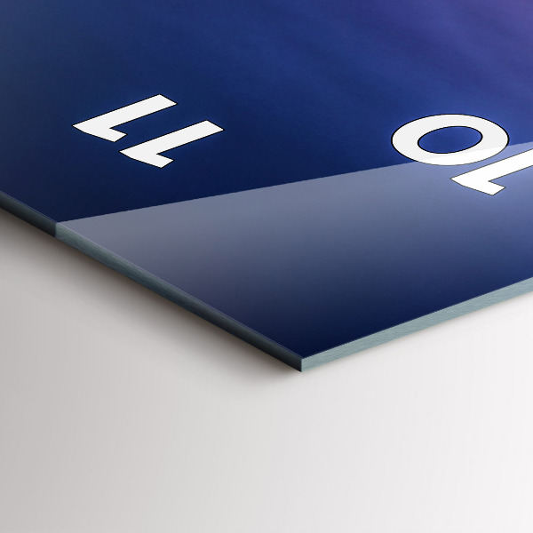 Ceas vertical de perete din sticlă New York și apusul soarelui