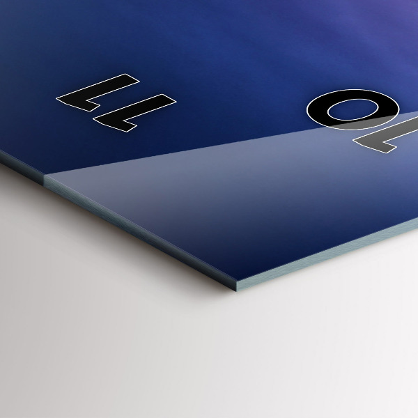 Ceas vertical de perete din sticlă New York și apusul soarelui