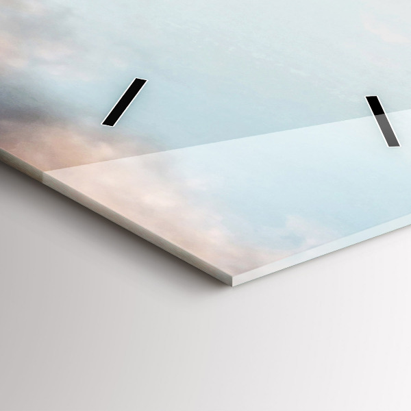 Ceas vertical de perete din sticlă Panorama cu Turnul Eiffel