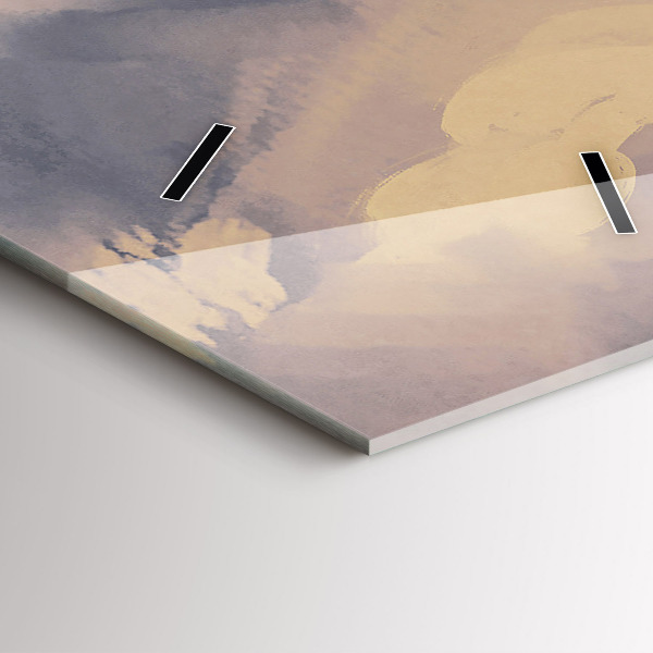 Ceas vertical de perete din sticlă Nave de hârtie