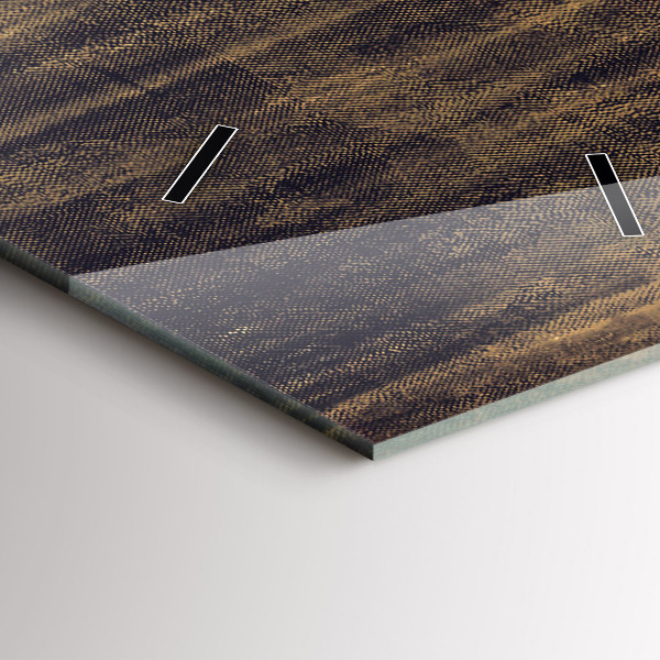 Ceas vertical de perete din sticlă Impresionismul în artă Rynek