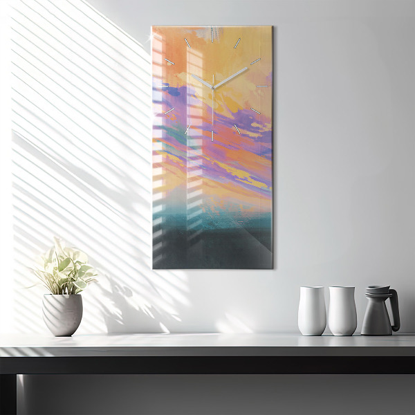 Ceas vertical de perete din sticlă Dragostea platoniciană