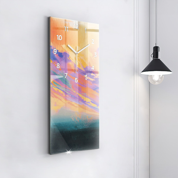 Ceas vertical de perete din sticlă Dragostea platoniciană