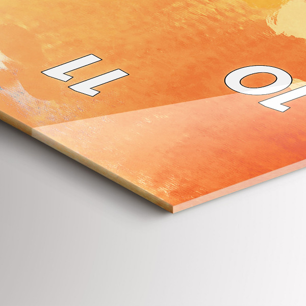 Ceas vertical de perete din sticlă Dragostea platoniciană