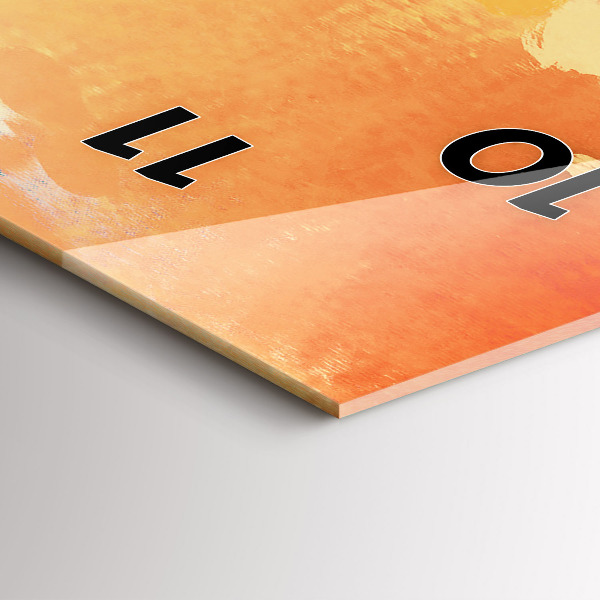 Ceas vertical de perete din sticlă Dragostea platoniciană