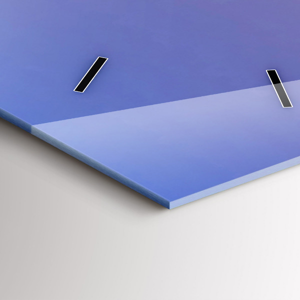 Ceas vertical de perete din sticlă Vedere spre Barcelona