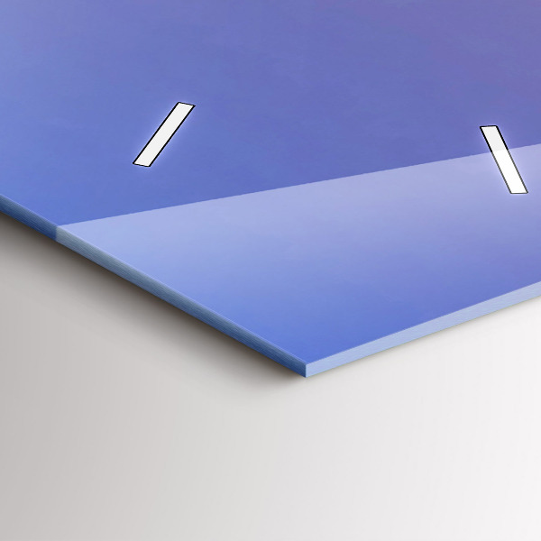 Ceas vertical de perete din sticlă Vedere spre Barcelona