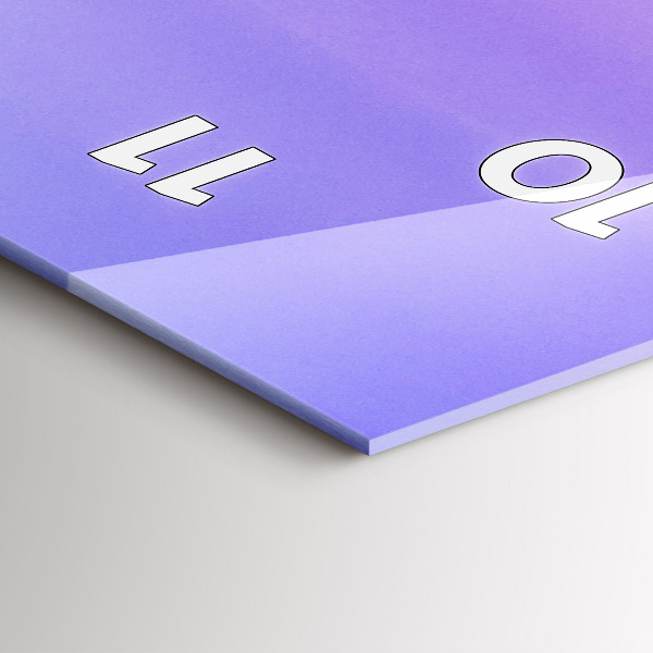 Ceas vertical de perete din sticlă Alpii germani Munchen