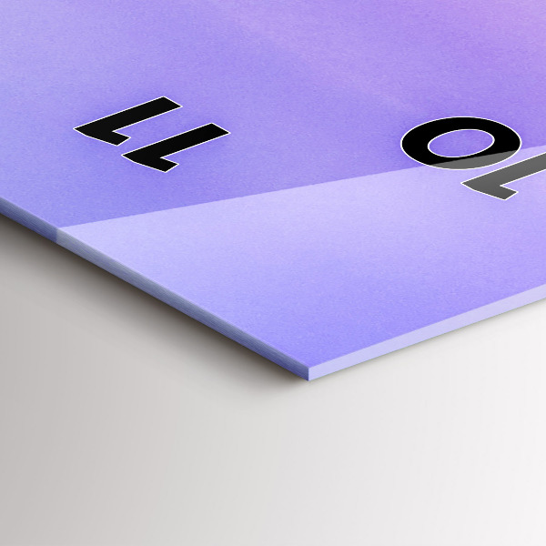 Ceas vertical de perete din sticlă Alpii germani Munchen