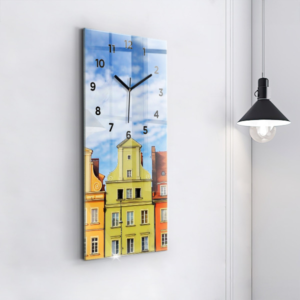 Ceas vertical de perete din sticlă Wrocław - Orașul Vechi