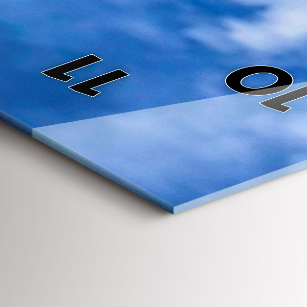 Ceas vertical de perete din sticlă Wrocław - Orașul Vechi