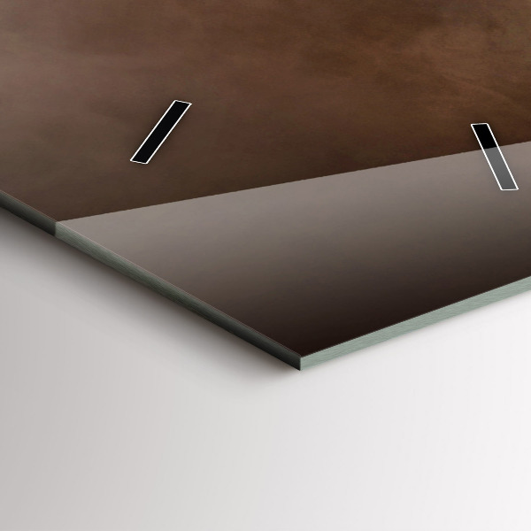 Ceas vertical de perete din sticlă Boabe de cafea